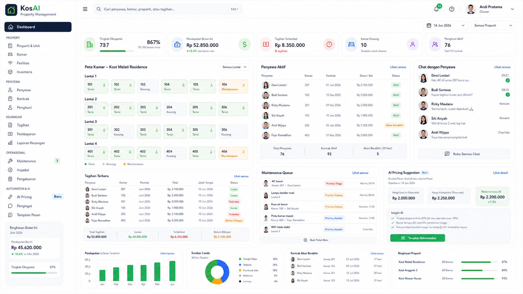 KosAI Property Management preview