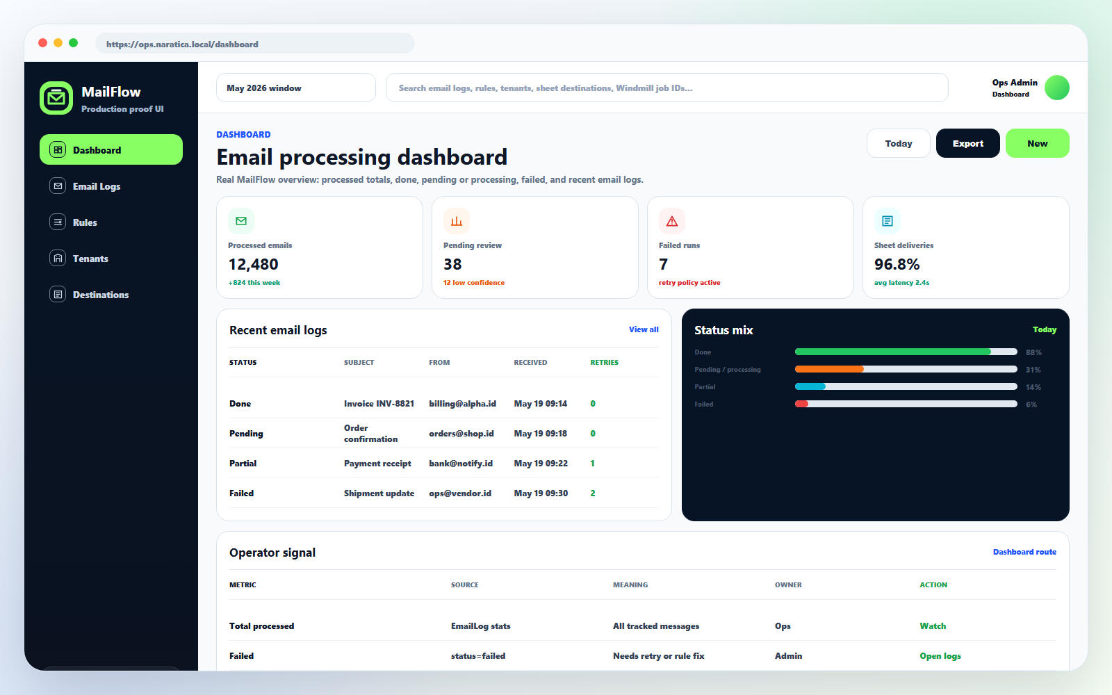 Screenshots preview